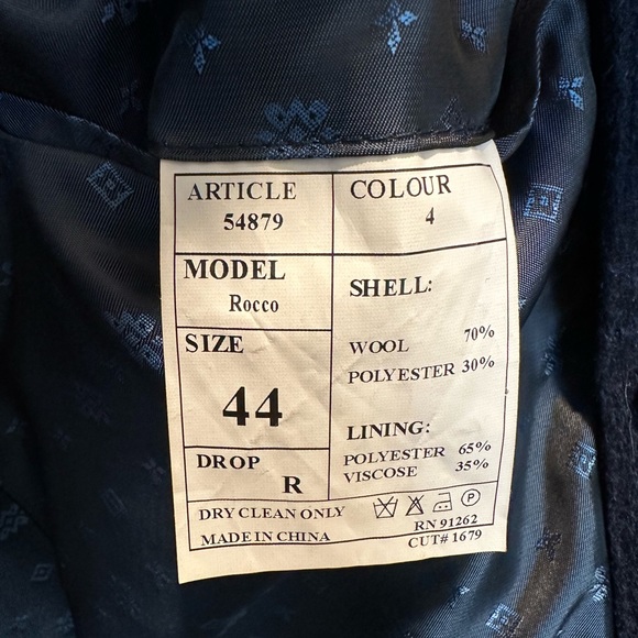 Men’s Navy Jacket - Enzo Tovar’s - Picture 4 of 6